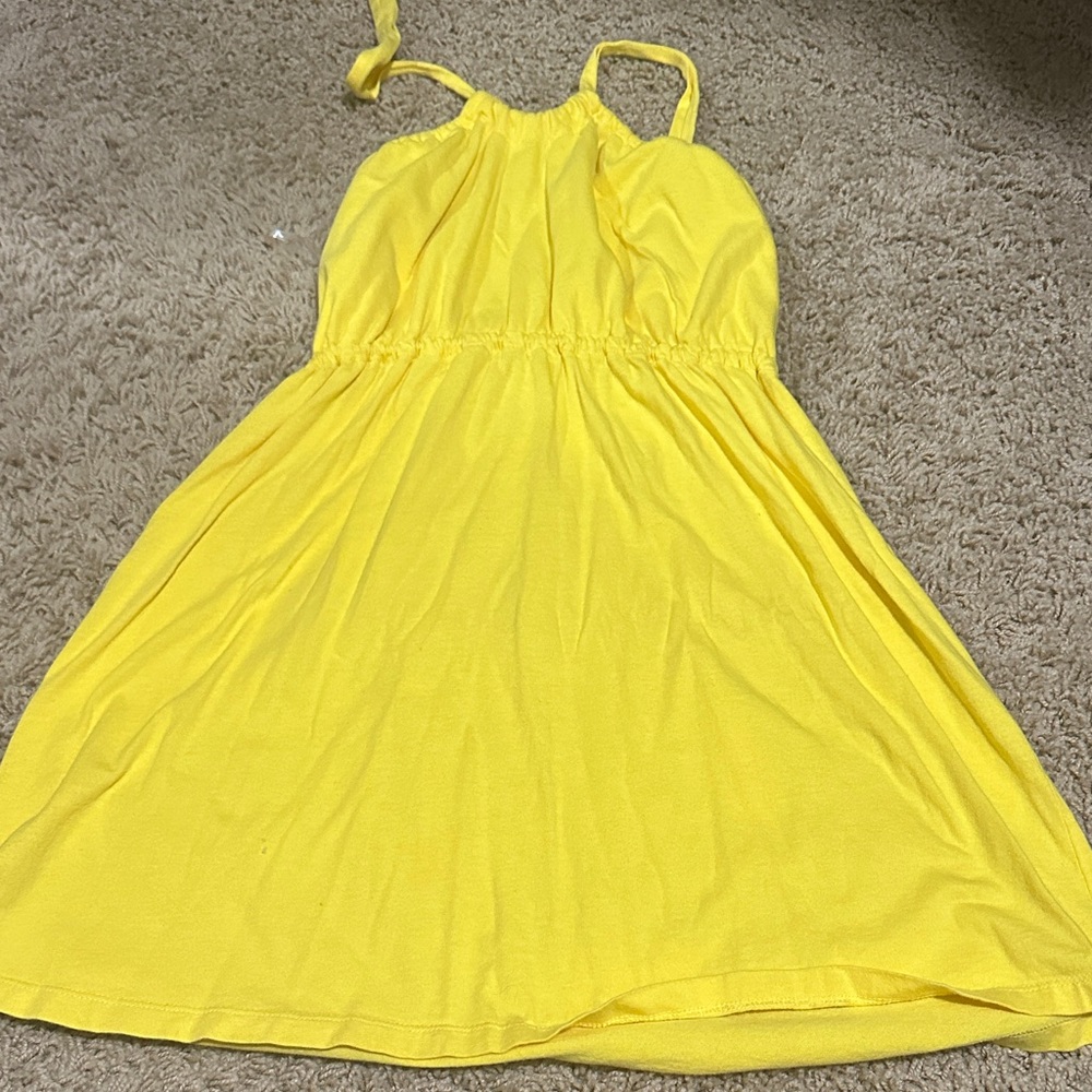 Copper Key Bright Yellow Casual halter top